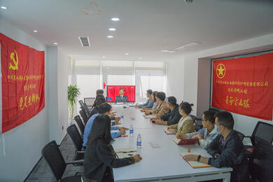 設(shè)計(jì)公司引大濟(jì)岷黨員先鋒隊(duì)、青年突擊隊(duì)集中收看